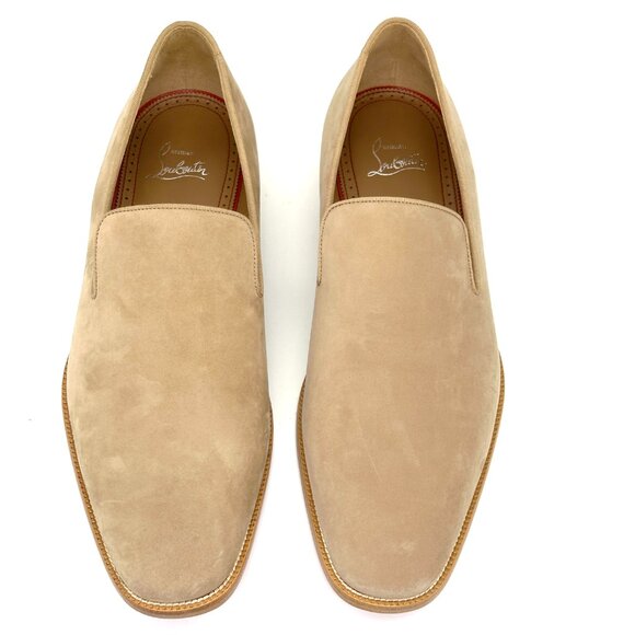 Christian Louboutin DANNY FLEX FLAT Mens Venetian Nubuck Loafers Shoes main image 6